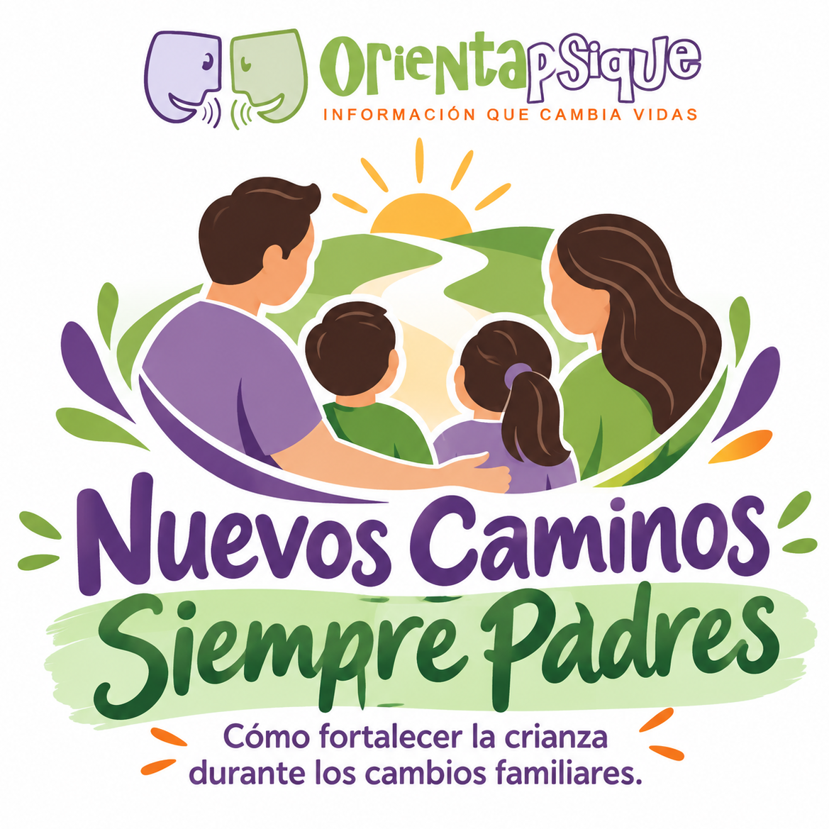 Logotipo del taller Nuevos Caminos, Siempre Padres de Orientapsique